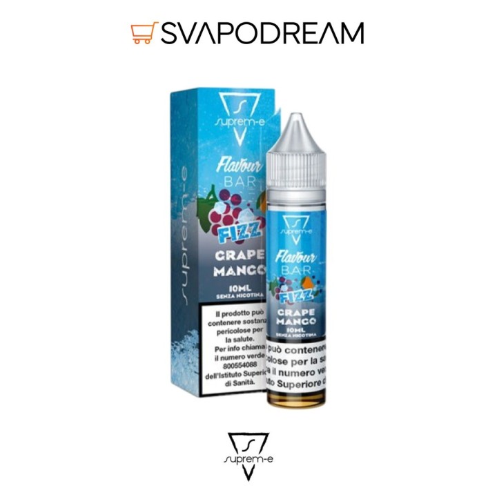 SUPREM-E - Liquido Mix&Vape 10ml Flavour Bar Fizz GRAPE MANGO