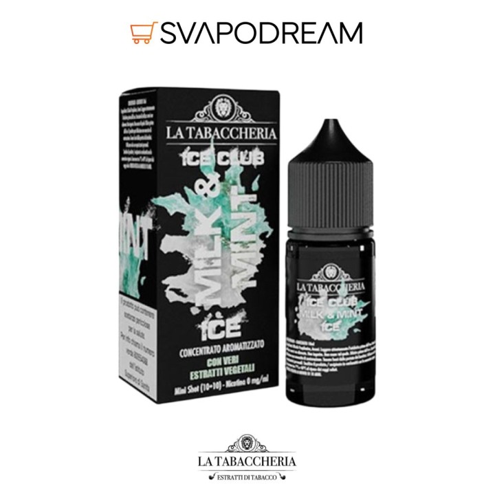 LA TABACCHERIA ICE CLUB - Aroma Mini Shot 10ml MILK & MINT ICE