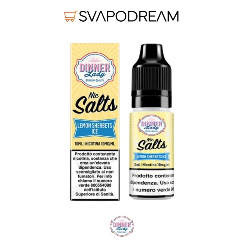 DINNER LADY - Liquido Salts 10ml LEMON SHERBETS ICE
