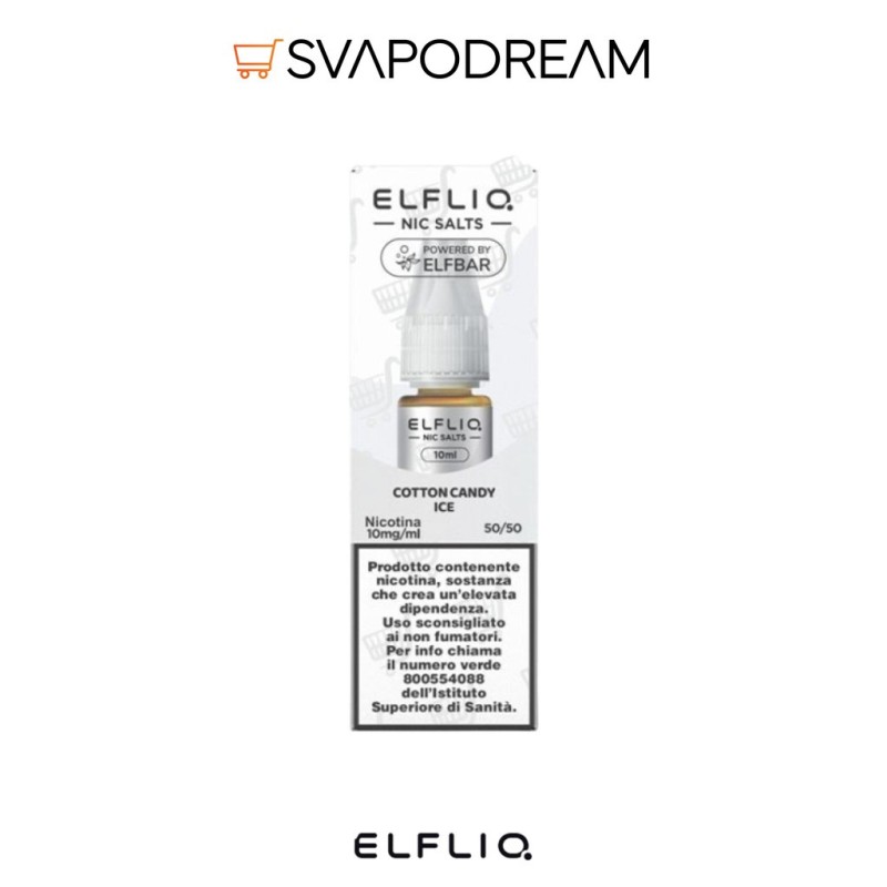ELFLIQ by Elfbar - Liquido Nic Salts 10ml COTTON CANDY ICE