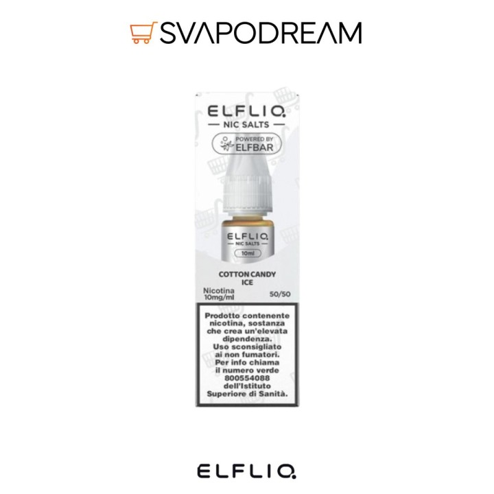ELFLIQ by Elfbar - Liquido Nic Salts 10ml COTTON CANDY ICE