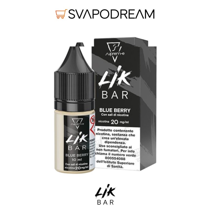 LIK BAR by Suprem-e - Liquido Nic Salts 10ml BLUE BERRY