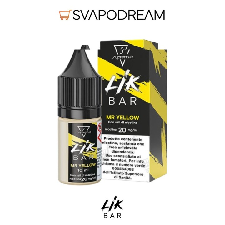 LIK BAR by Suprem-e - Liquido Nic Salts 10ml MR YELLOW