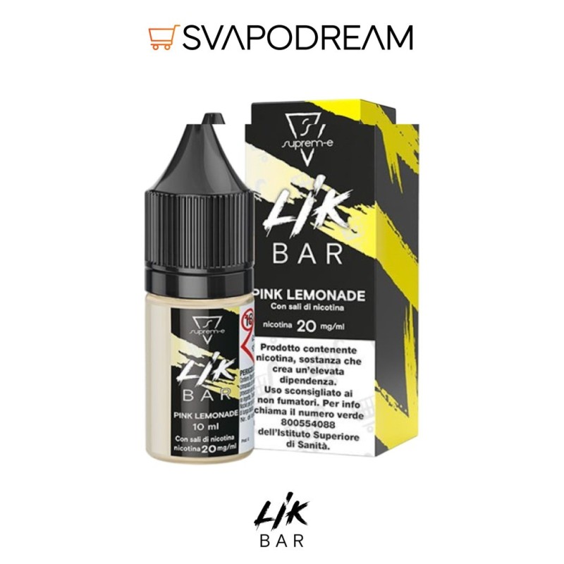 LIK BAR by Suprem-e - Liquido Nic Salts 10ml PINK LEMONADE