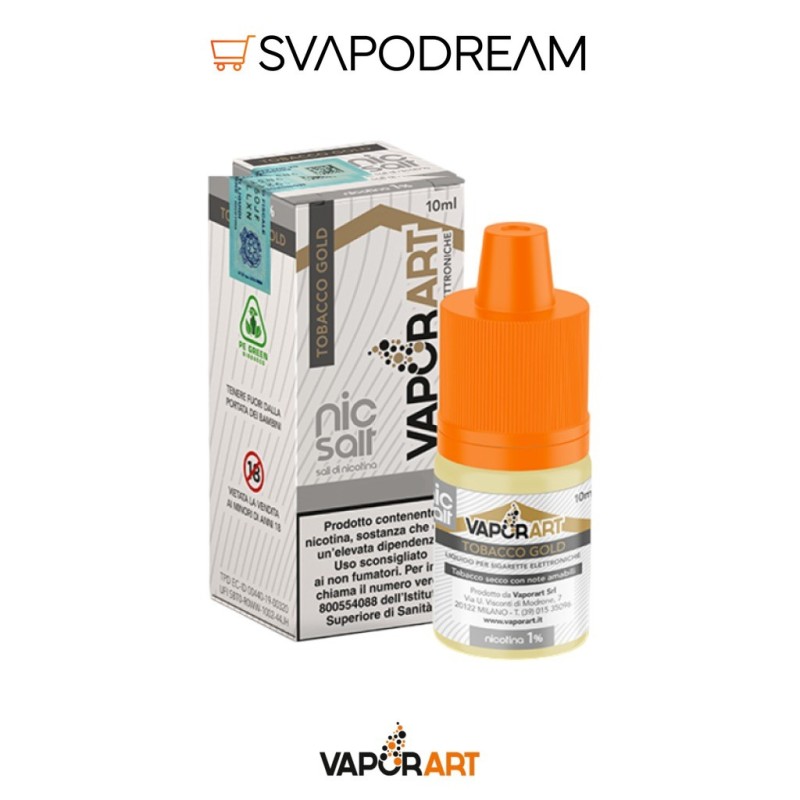 VAPORART NicSalt - Liquido 10ml TOBACCO GOLD