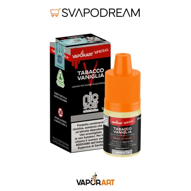 VAPORART NicSalt - Liquido 10ml TABACCO VANIGLIA