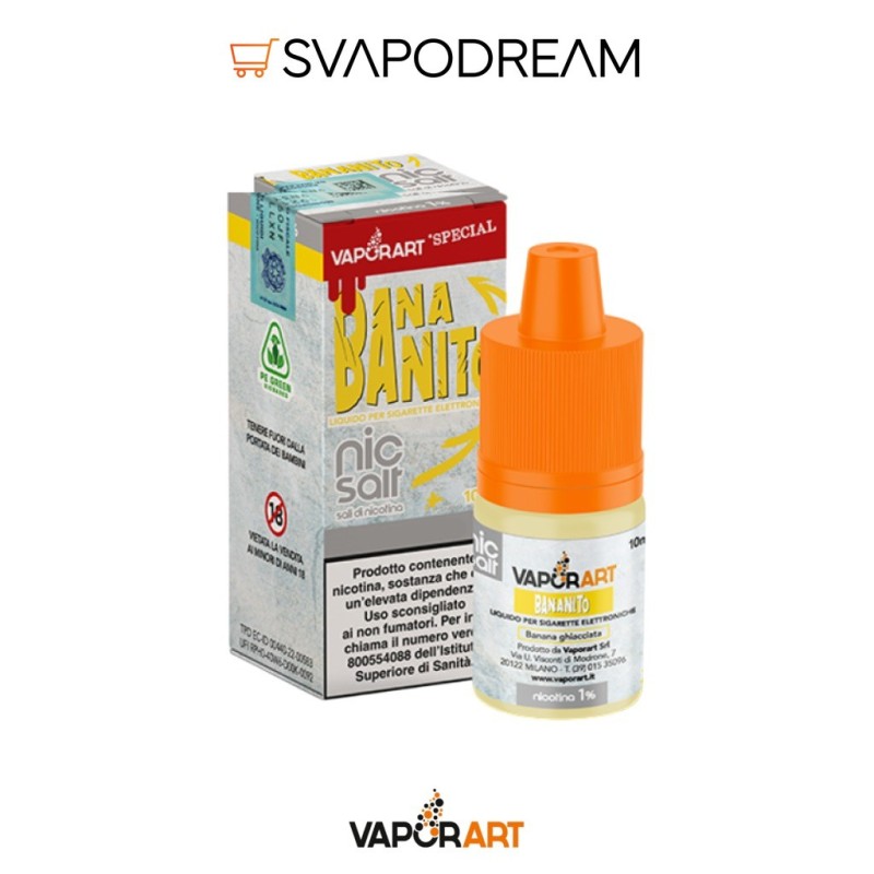 VAPORART NicSalt - Liquido 10ml BANANITO