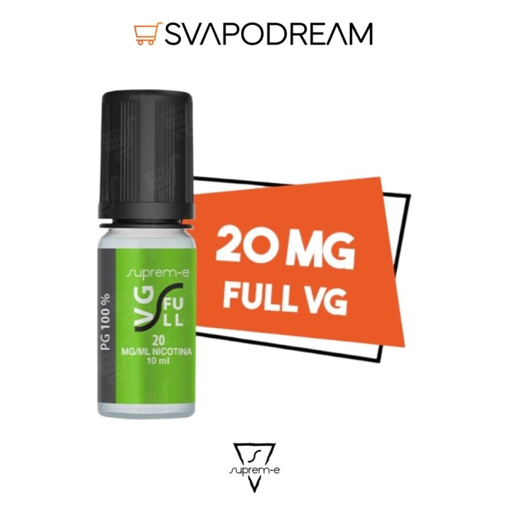 SUPREM-E - Basetta 10ml FULL VG Nicotina 20