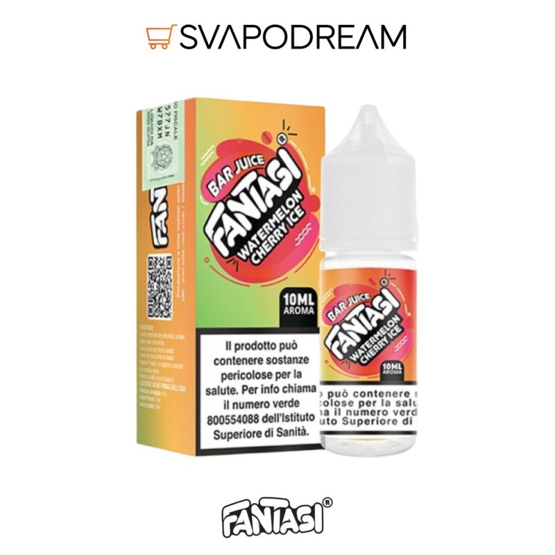 FANTASI VAPE - Aroma Concentrato 10ml Bar Juice WATERMELON CHERRY ICE