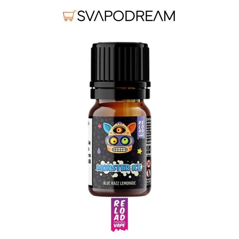 RELOAD VAPE - Aroma Concentrato 10ml Monster Ice BLUE RAZZ LEMONADE