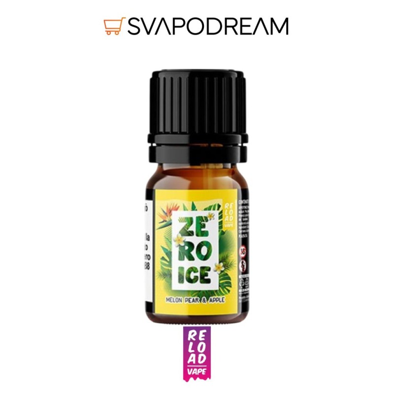RELOAD VAPE - Aroma Concentrato 10ml Zero Ice MELON PEAR & APPLE