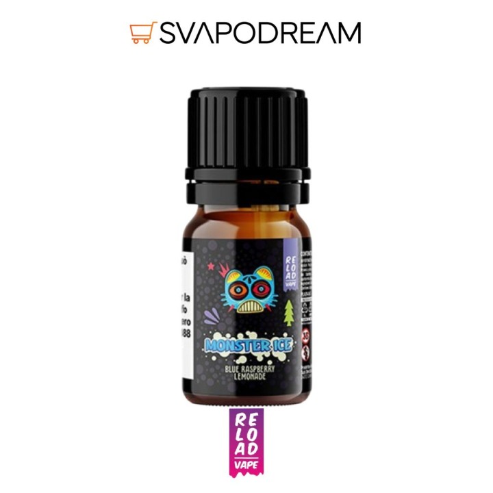 RELOAD VAPE - Aroma Concentrato 10ml Monster Ice BLUE RASPBERRY LEMONADE