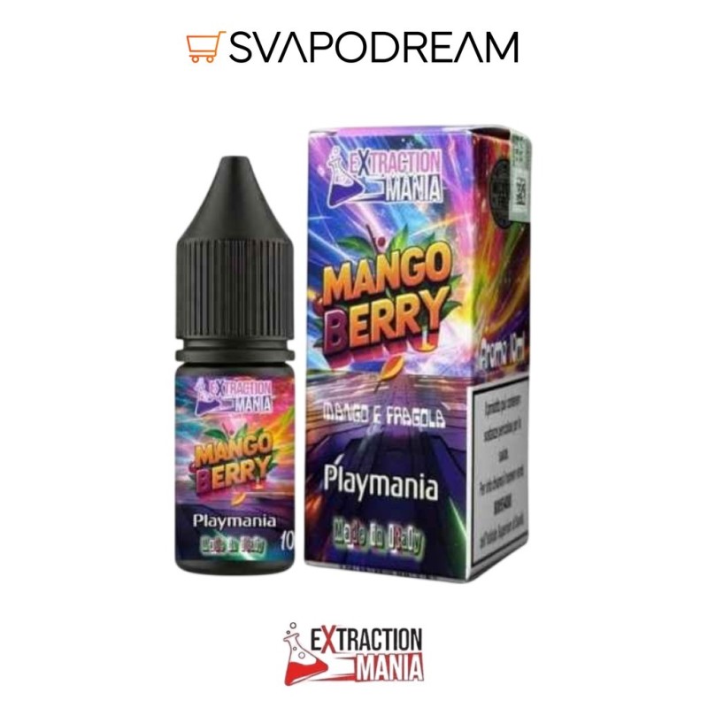 EXTRACTION MANIA - Aroma Concentrato 10ml Playmania MANGO BERRY