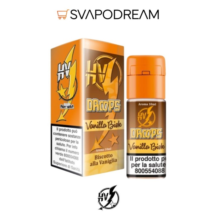 HIGH VOLTAGE - Aroma Concentrato 10ml Droops VANILLA BISK