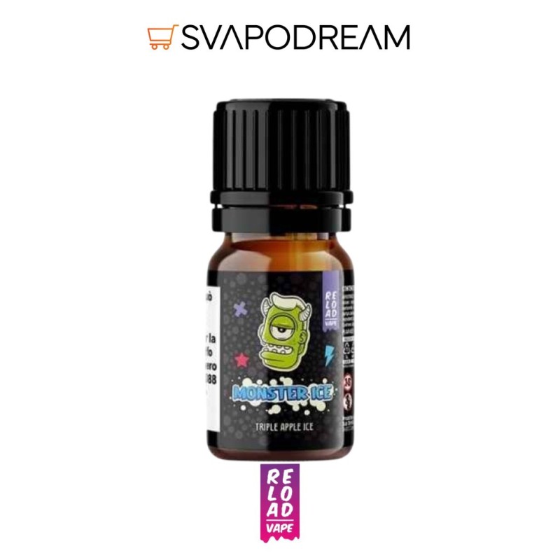 RELOAD VAPE - Aroma Concentrato 10ml Monster Ice TRIPLE APPLE ICE