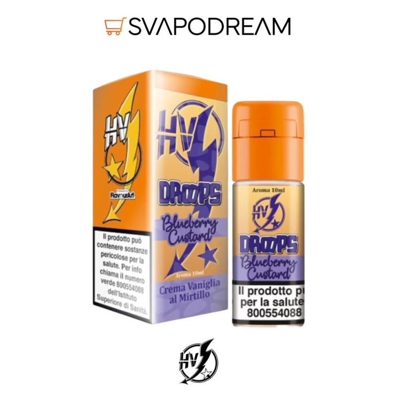 HIGH VOLTAGE - Aroma Concentrato 10ml Droops BLUEBERRY CUSTARD
