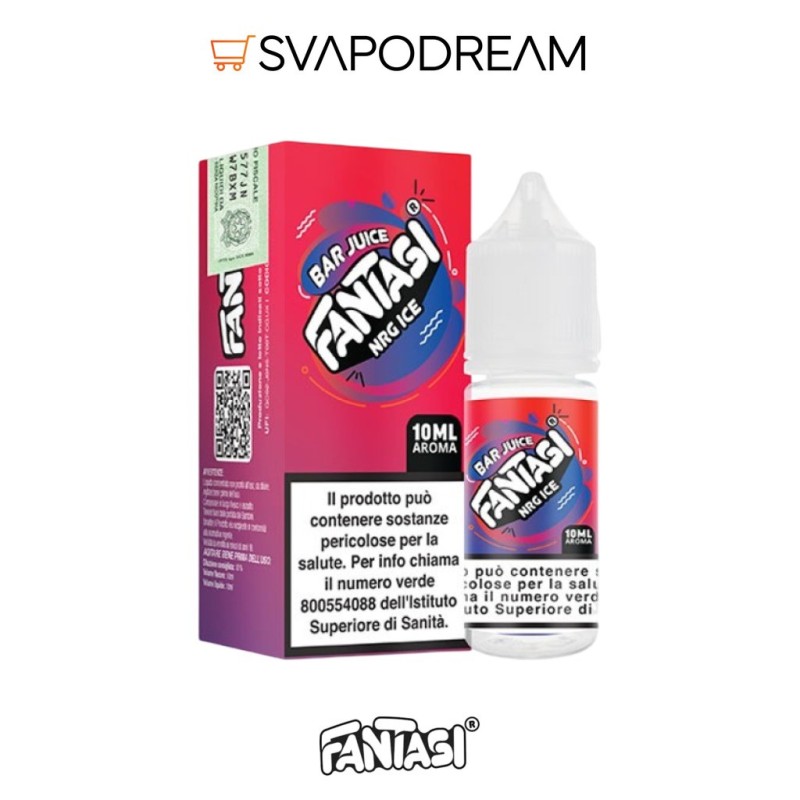FANTASI VAPE - Aroma Concentrato 10ml Bar Juice NRG ICE