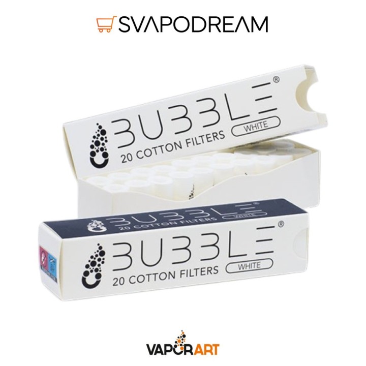 BUBBLE VAPORART Filtri in Cotone 20pz