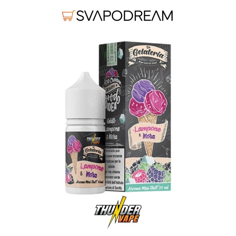 THUNDER VAPE - Aroma Mini Shot 10ml La Gelateria LAMPONE & MORA