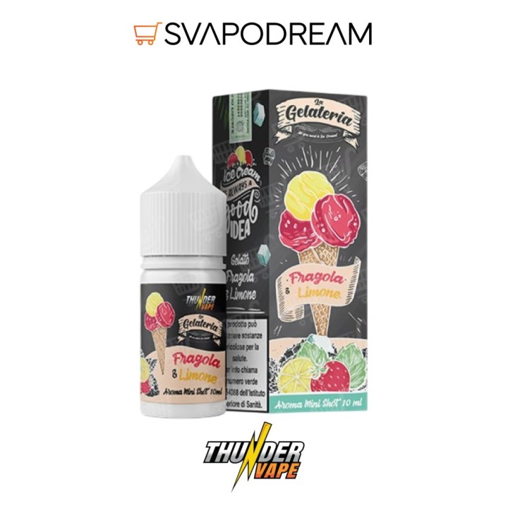 THUNDER VAPE - Aroma Mini Shot 10ml La Gelateria FRAGOLA & LIMONE