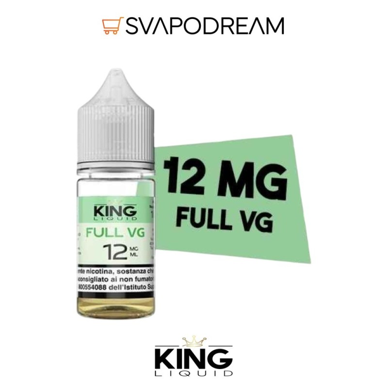 KING LIQUID - Basetta 10ml FULL VG Nicotina 12