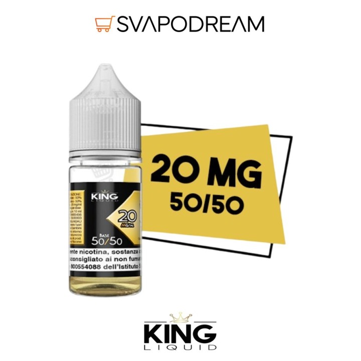 KING LIQUID - Basetta 10ml VPG 50/50 - nicotina 20