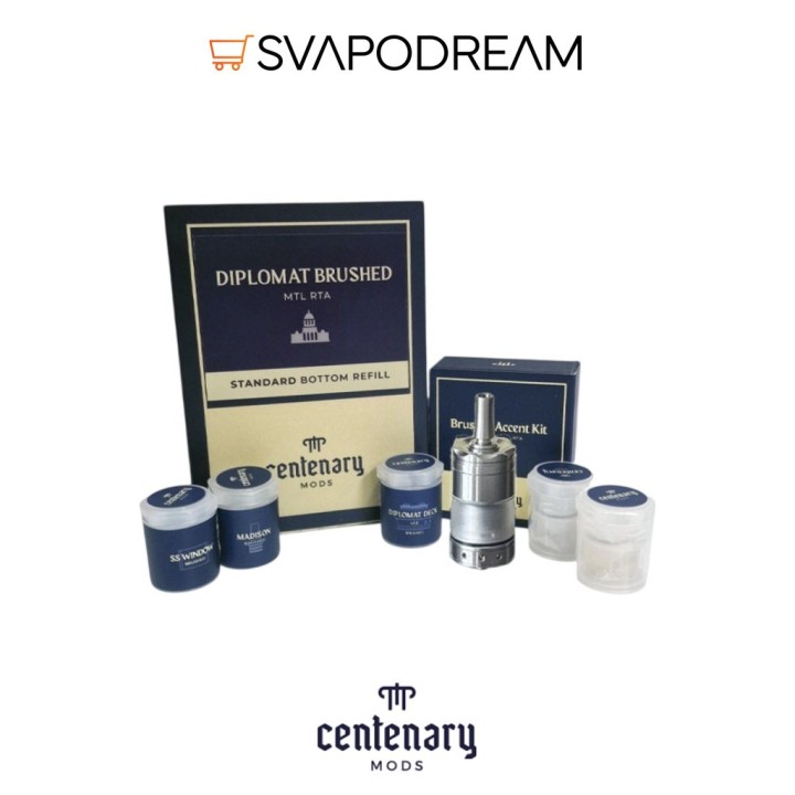 CENTENARY MODS - Atomizzatore DIPLOMAT v1.5 MTL RTA 23mm