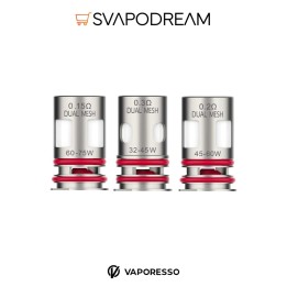 Resistenze GTX Dual Mesh Vaporesso Luxe XR Max | Svapodream
