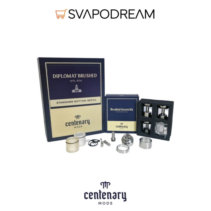 CENTENARY MODS - Atomizzatore DIPLOMAT v1.5 MTL RTA 23mm