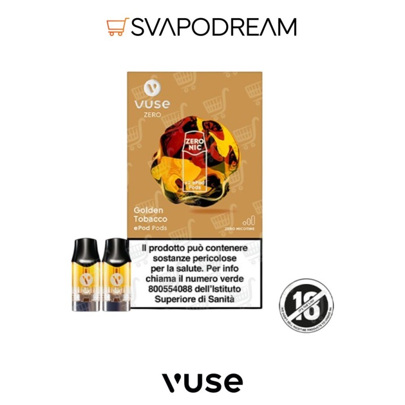 VUSE ePod2 Cartuccia Pod Precaricata GOLDEN TOBACCO