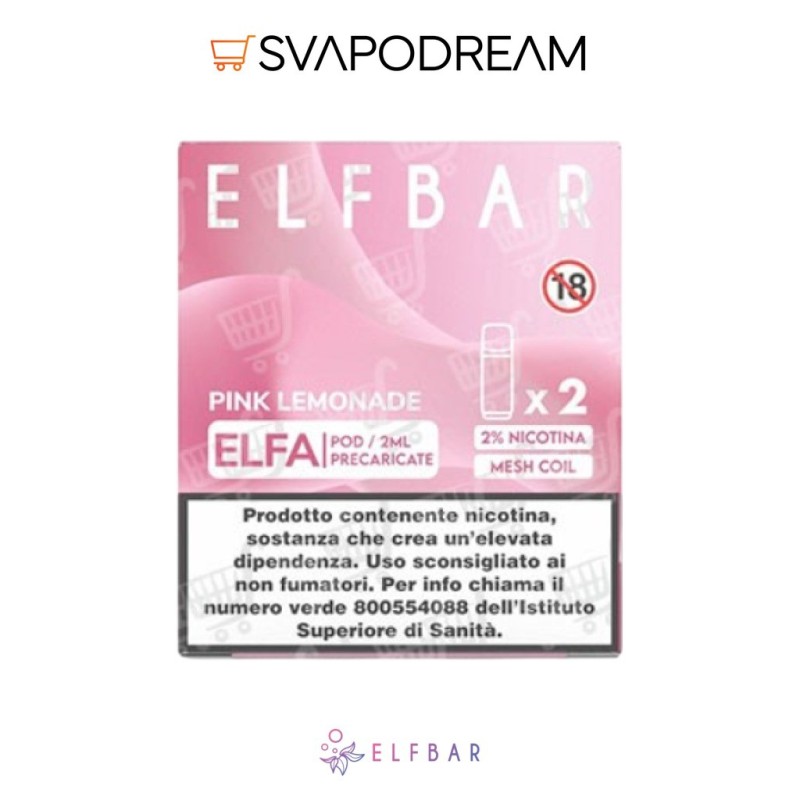 ELFBAR ELFA - Cartuccia Pod Precaricata PINK LEMONADE