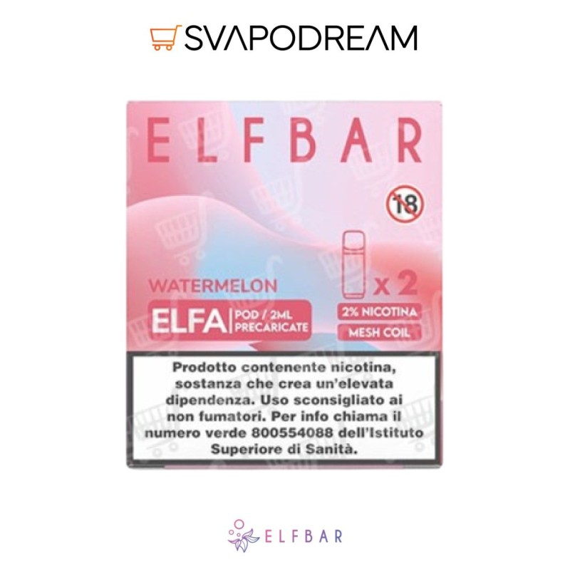 ELFBAR ELFA - Cartuccia Pod Precaricata WATERMELON