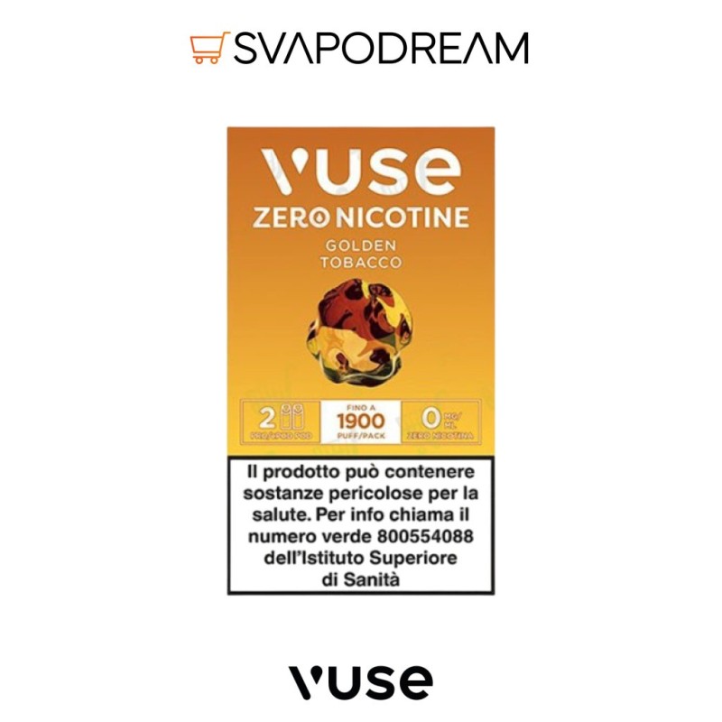Vuse Pro Golden Tobacco Pod Ricariche 2pz | Svapodream