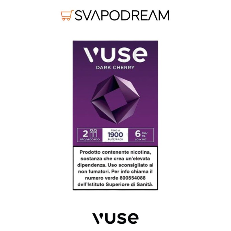 VUSE PRO Cartuccia Pod Precaricata DARK CHERRY
