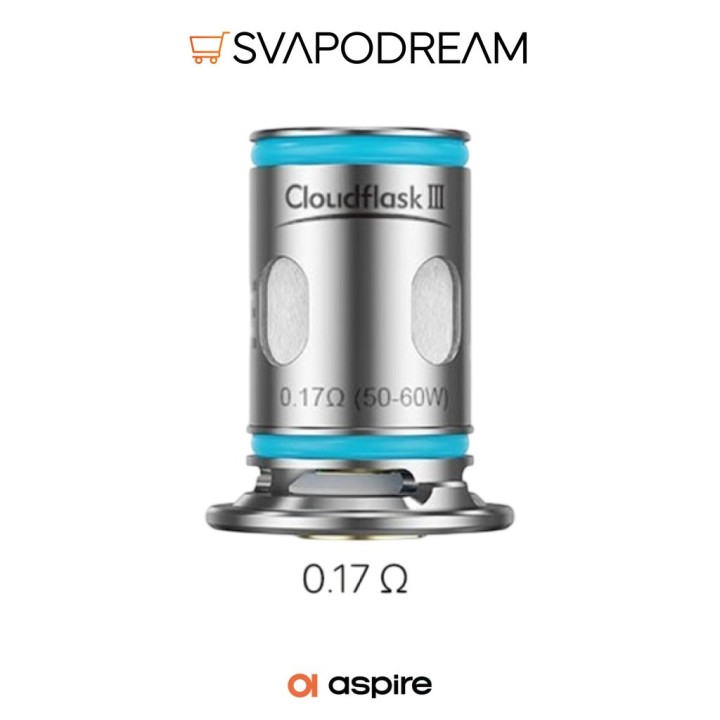 ASPIRE - Resistenze CLOUDFLASK 3pz