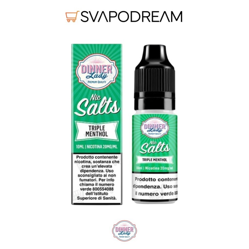 DINNER LADY - Liquido Salts 10ml TRIPLE MENTHOL