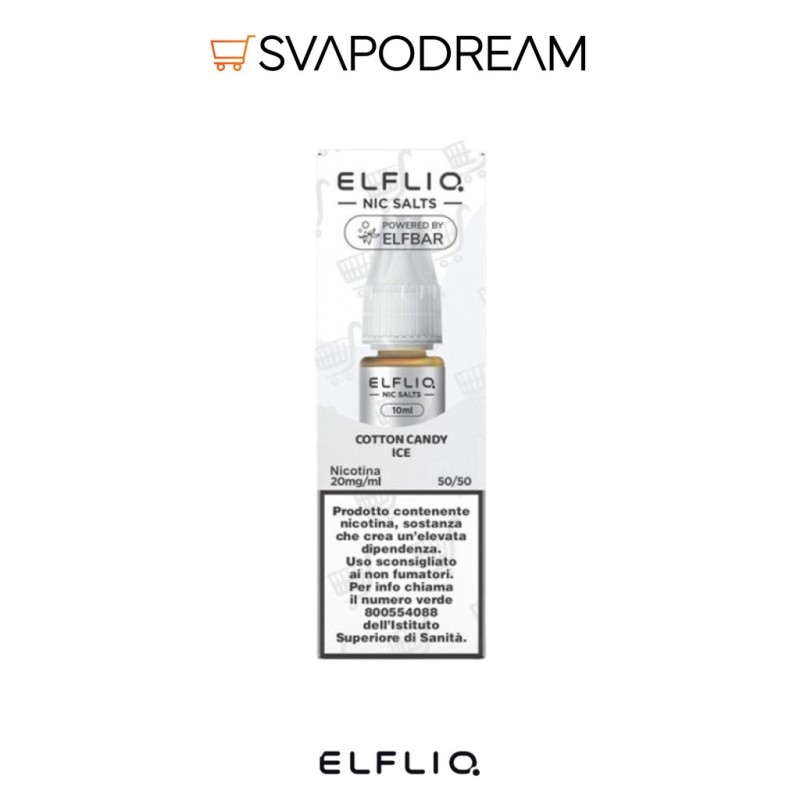 ELFLIQ by Elfbar - Liquido Nic Salts 10ml COTTON CANDY ICE