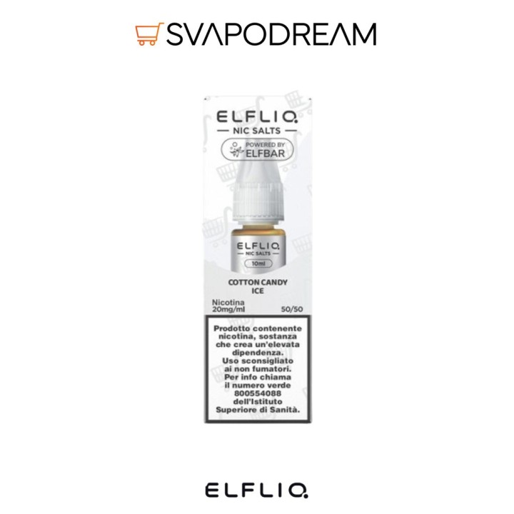 ELFLIQ by Elfbar - Liquido Nic Salts 10ml COTTON CANDY ICE