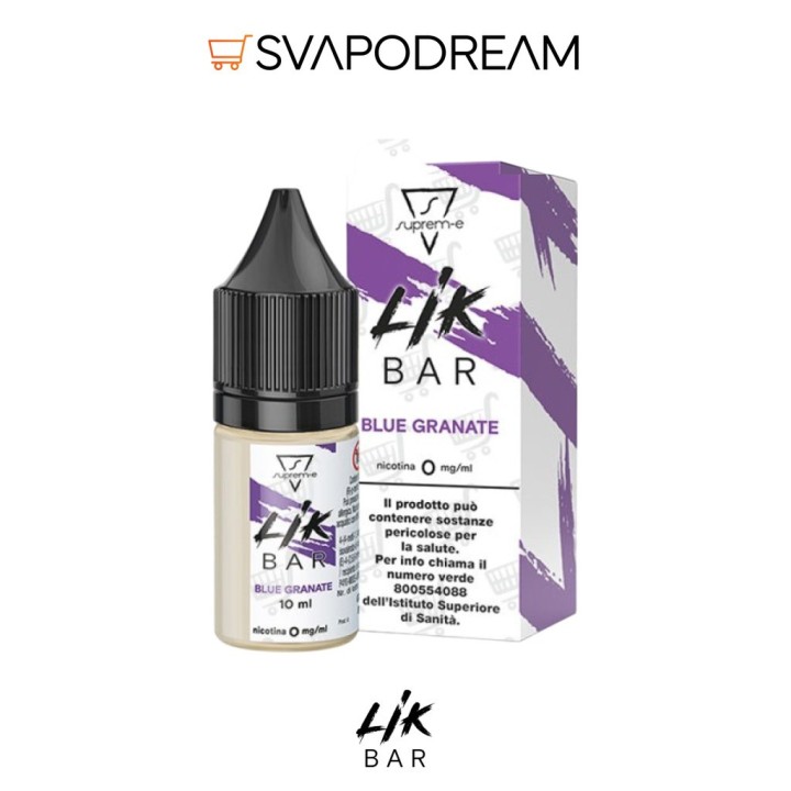 LIK BAR by Suprem-e - Liquido Nic Salts 10ml BLUE GRANATE