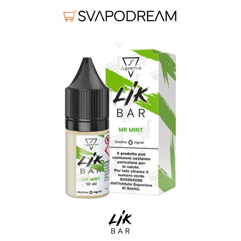 LIK BAR by Suprem-e - Liquido Nic Salts 10ml MR MINT
