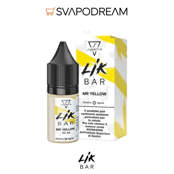LIK BAR by Suprem-e - Liquido Nic Salts 10ml MR YELLOW