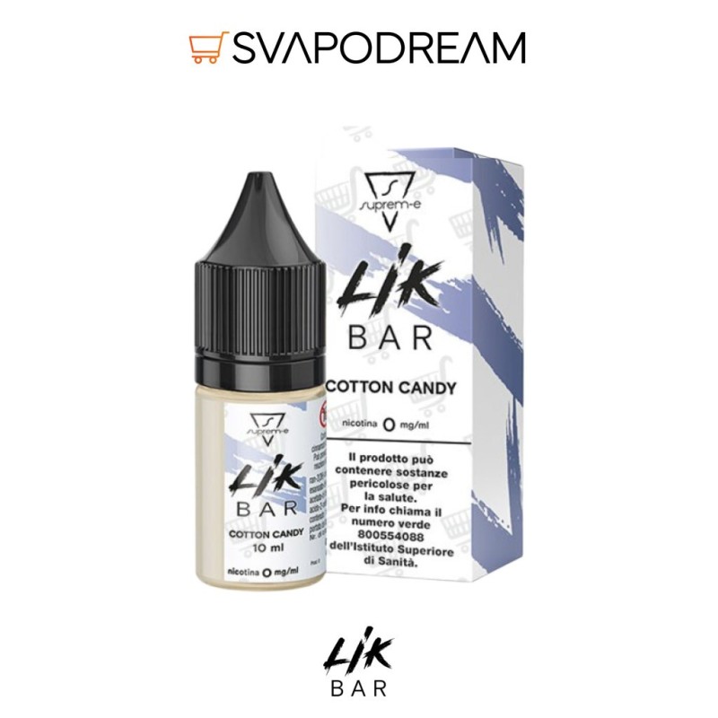 LIK BAR by Suprem-e - Liquido Nic Salts 10ml COTTON CANDY