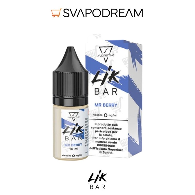 LIK BAR by Suprem-e - Liquido Nic Salts 10ml MR BERRY