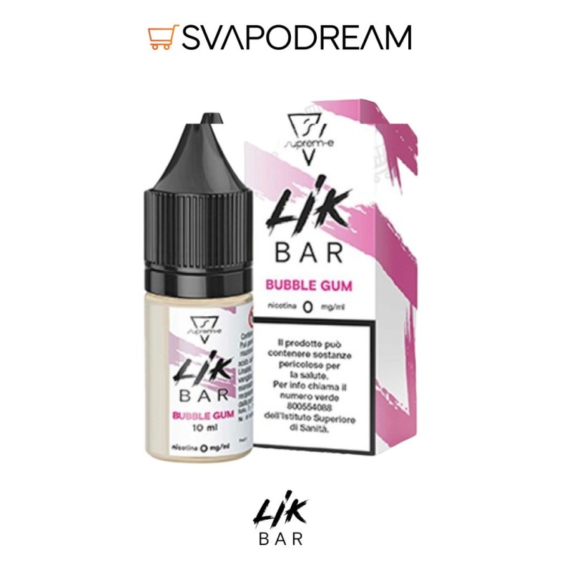 LIK BAR by Suprem-e - Liquido Nic Salts 10ml BUBBLE GUM