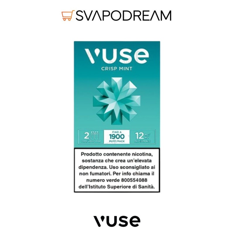 Vuse Pro Crisp Mint - Ricarica Pod Menta 2pz | Svapodream