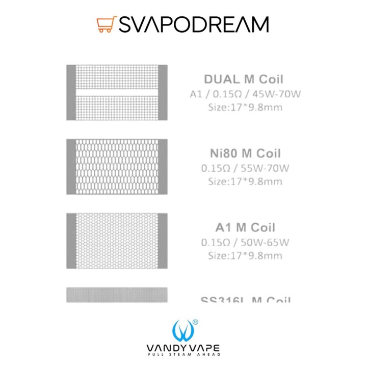 VANDY VAPE - Coil pronte Mesh V2 10pz