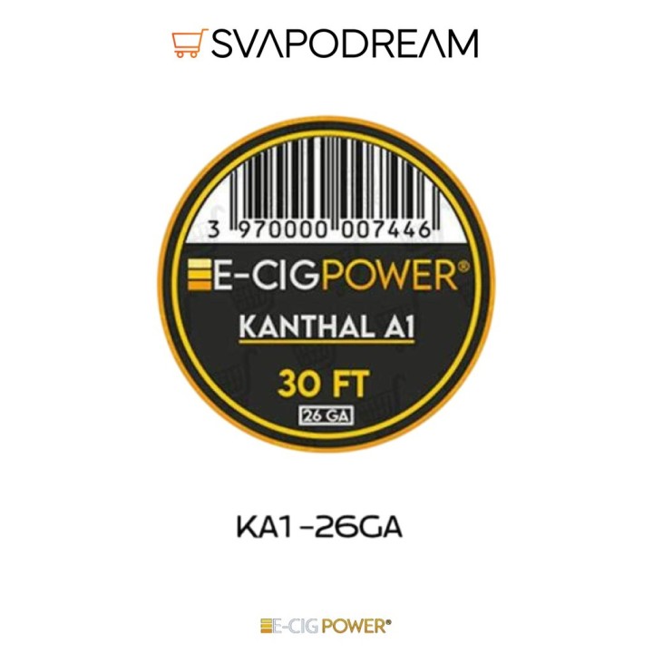 E-CIG POWER - Filo per Rigenerare KA1 (Kanthal A1) 30FT