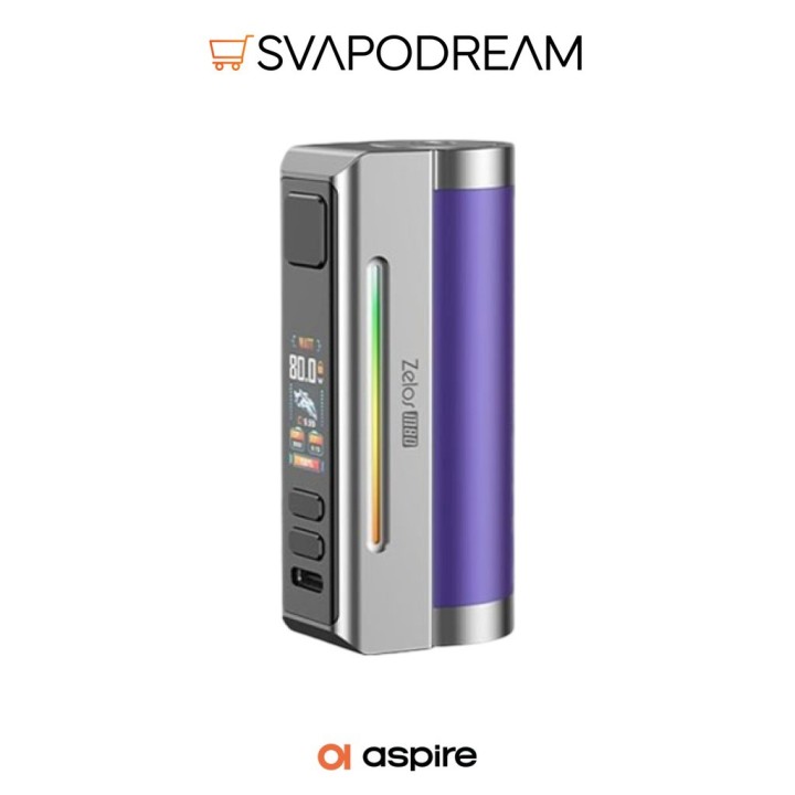 Aspire Zelos M80 Box Mod 2600mAh | Svapodream
