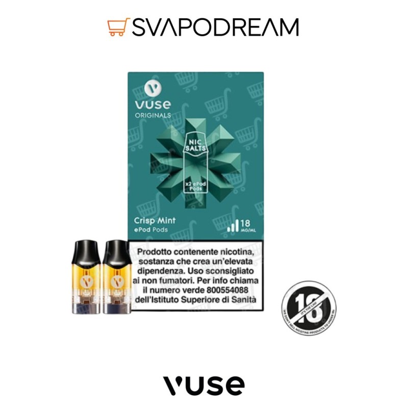 Vuse ePod2 Ricariche Crisp Mint 2pz | Svapodream