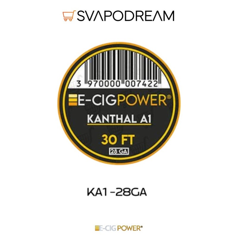 E-CIG POWER - Filo per Rigenerare KA1 (Kanthal A1) 30FT